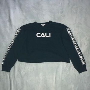 Cropped Logo Crew Neck